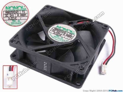 79835 NONOISE A8025M24D Server - Square Fan FG, sq80x80x25, w80x2x2, 24V 0.08A NONOISE A8025M24D Server - Square Fan <br />
<br />