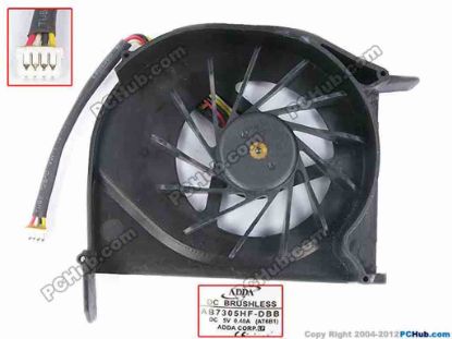 79885 ADDA AB7305HF-DBB Cooling Fan  AT6B1, w55x4x4, 5V 0.40A, Bare ADDA AB7305HF-DBB Cooling Fan  