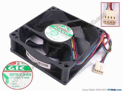 80117 Protechnic Magic MGT8012UR-W25 Server - Square Fan sq80x80x25, w200x4x4, 12V 0.66A  Protechnic Magic MGT8012UR-W25 Server - Square Fan 