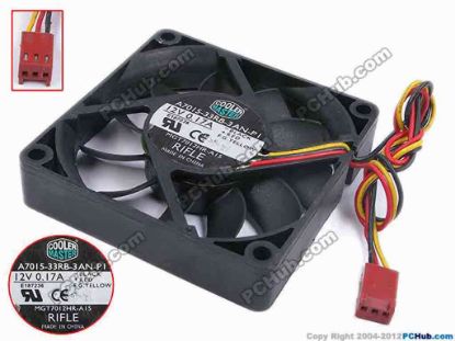 80248 Cooler Master MGT7012HR-A15 Server - Square Fan sq70x70x15, w210x3x3, 12V 0.17A Cooler Master MGT7012HR-A15 Server - Square Fan 
