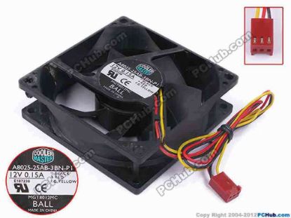 80268 Cooler Master MGT8012MC Server - Square Fan sq80x80x25, w305x3x3, 12V 0.15A Cooler Master MGT8012MC Server - Square Fan