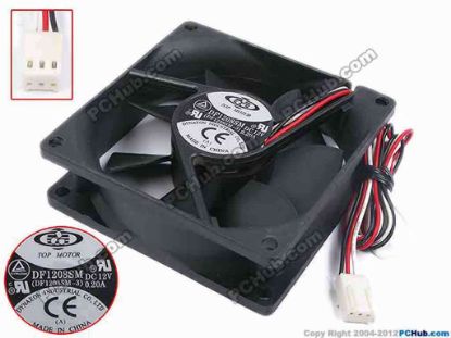 80455 TOP MOTOR DF1208SM Server - Square Fan DF1208SM-3, sq80x80x25, w445x3x3, 12V 0.2A TOP MOTOR DF1208SM Server - Square Fan 
