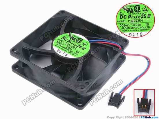 80456 Japan Servo PUDC24D4 Server - Square Fan sq80x80x25, W80x2x2, 24V 0.04A 1W Japan Servo PUDC24D4 Server - Square Fan &nbsp;