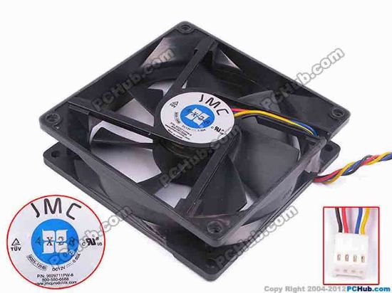 80506 JMC / DaTech 9025-12HB Server - Square Fan sq92x92x25, w185x4x4, 12V 0.6A JMC / DaTech 9025-12HB Server - Square Fan 