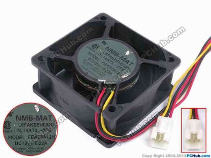 80716 Panasonic FBA06A12H Server - Square Fan -2FS, sq60x60x25, w420x3x3, 12V 0.22A Panasonic FBA06A12H Server - Square Fan 
