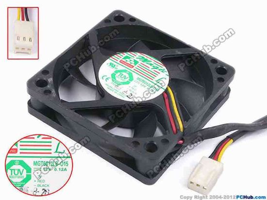 80718 Protechnic Magic MGT6012LB-O15 Server - Square Fan sq60x60x15, w280x3x3, 12V 0.12A  Protechnic Magic MGT6012LB-O15 Server - Square Fan 