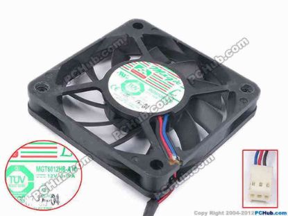 80723 Protechnic Magic MGT6012HB-A10 Server - Square Fan sq60x60x10, w55x3x3, 12V 0.17A  Protechnic Magic MGT6012HB-A10 Server - Square Fan 