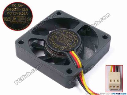 80766 Y.L FAN / Yate Loon D45SM-12A Server - Square Fan sq45x45x10, w280x3x3, 12V 0.08A Y.L FAN / Yate Loon D45SM-12A Server - Square Fan 