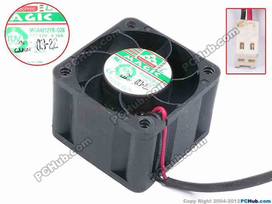 80792 Protechnic Magic MGA4012YB-O28 Server - Square Fan sq40x40x28, w265x2x2, 12V 0.38A  Protechnic Magic MGA4012YB-O28 Server - Square Fan 