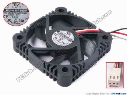 80798 Aurics DFC501012M70T Server - Square Fan sq50x50x10, w205x3x3, 12V 0.09A Aurics DFC501012M70T Server - Square Fan 