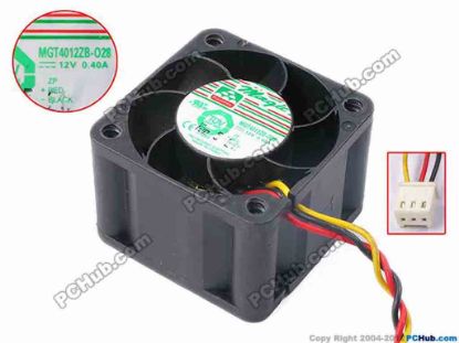 80901 Protechnic Magic MGT4012ZB-O28 Server - Square Fan sq40x40x28, w115x3x3, 12V 0.4A  Protechnic Magic MGT4012ZB-O28 Server - Square Fan 