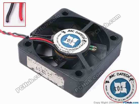 80989 JMC / DaTech 5215-12HB Server - Square Fan T, sq52x52x15, w35x2, 12V 0.3A JMC / DaTech 5215-12HB Server - Square Fan 