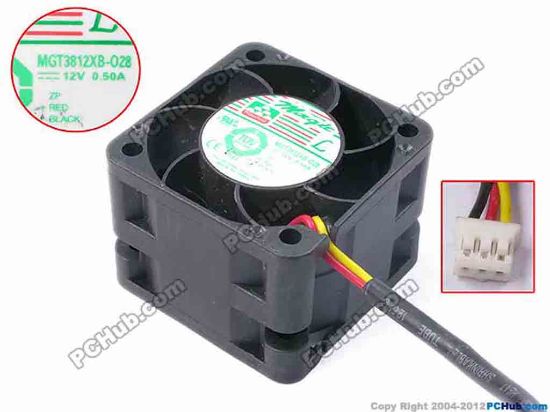 81019 Protechnic Magic MGT3812XB-O28 Server - Square Fan sq38x38x28, w305x3x3, 12V 0.5A  Protechnic Magic MGT3812XB-O28 Server - Square Fan 