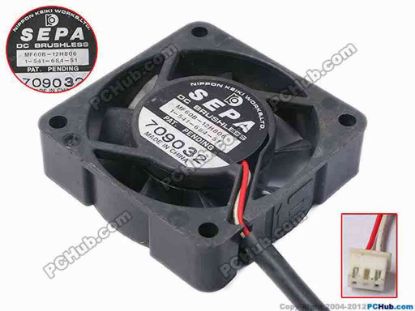 81035 SEPA MF60B-12H806 Server - Square Fan sq60x60x16, w85x2x3 SEPA MF60B-12H806 Server - Square Fan 