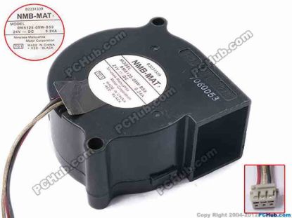 81111 NMB-MAT / Minebea BM5125-05W-B59 Server - Blower Fan T01, bw51x51x25, w55x3x3, 24V 0.24A NMB-MAT / Minebea BM5125-05W-B59 Server - Blower Fan 