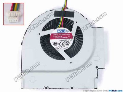 81126 AVC BATA0812R5H Cooling Fan  -001, w30x4x4, 5V 0.5A, Bare fan AVC BATA0812R5H Cooling Fan  