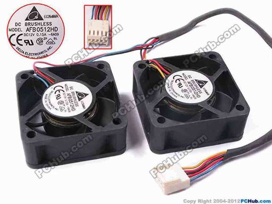 81155 Delta Electronics AFB0512HD Server - Square Fan -6A09, sq50x50x20, w(320&270)mmx5x5, 12V 0.15A Delta Electronics AFB0512HD Server - Square Fan 