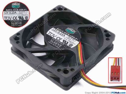 81157 Cooler Master MGT6012HS-A15 Server - Square Fan sq60x60x15, w200x3x3, 12V 0.23A Cooler Master MGT6012HS-A15 Server - Square Fan 