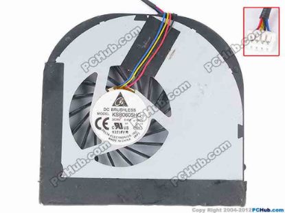 81166 Delta Electronics KSB0605HC Cooling Fan  -9M2U, w45x4x4, 5V 0.45A, Bare fan Delta Electronics KSB0605HC Cooling Fan  