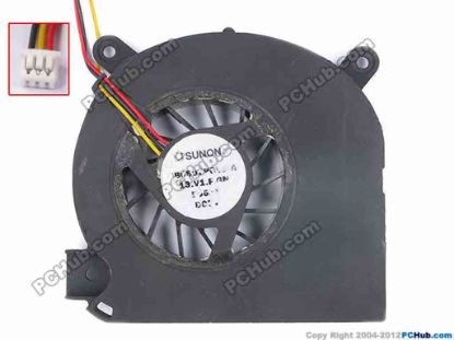 81269 SUNON GB0507PGV1-A Cooling Fan  13.V1.F.GN, w50x3x3, 5V, Bare fan SUNON GB0507PGV1-A Cooling Fan  