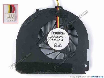 81305 SUNON MG55150V1-Q050-G99 Cooling Fan  w50x3x3, 5V, Bare fan SUNON MG55150V1-Q050-G99 Cooling Fan  