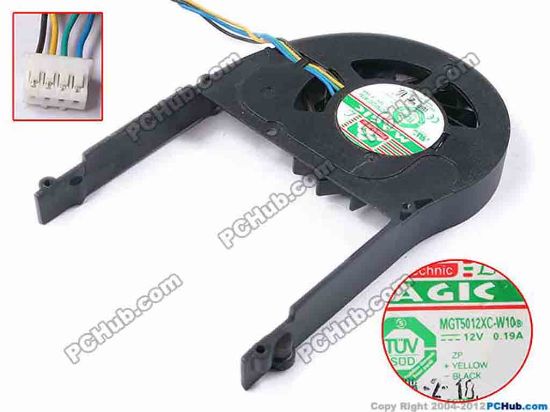 81329 Protechnic Magic MGT5012XC-W10 Server - Round Fan B, dia95x65x10, w110x4x4, 12V 0.19A Protechnic Magic MGT5012XC-W10 Server - Round Fan 