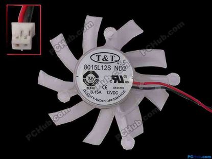81347 T&T 8015L12S Server - Frameless / GPU Fan ND2, dia73x73x15, w175x2x2, 12V 0.15A, White T&T 8015L12S Server - Frameless / GPU Fan &nbsp;&nbsp;