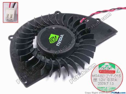 81394 Protechnic Magic MGA6012YF-O15 Server - Round Fan w105x2x2, 12V 0.37A Protechnic Magic MGA6012YF-O15 Server - Round Fan 