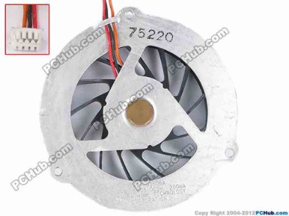 81418 Samsung Laptop R70 Cooling Fan  BA81-03505A, size:61x12, w50x3x4, 5V 200mA, Bare f Samsung Laptop R70 Cooling Fan  