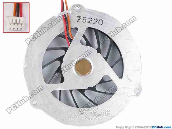 81418 Samsung Laptop R70 Cooling Fan  BA81-03505A, size:61x12, w50x3x4, 5V 200mA, Bare f Samsung Laptop R70 Cooling Fan  