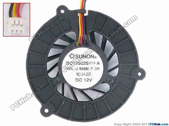 81470 SUNON GC125025VH-A Cooling Fan  13.B4520.F.GN, size:55X24, w70x3x3, 12V, Bare SUNON GC125025VH-A Cooling Fan  nggai<br />