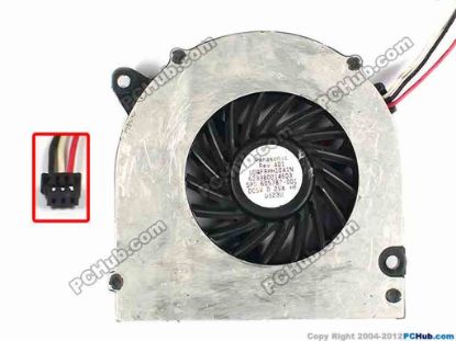 81520 Panasonic UDQFRHH10A1N Cooling Fan  6033B0014603, w130x3x3, 5V 0.29A, Bare fan Panasonic UDQFRHH10A1N Cooling Fan  