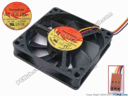 81578 Everflow R127015DL Server - Square Fan sq70x70x15, w220x3x3, 12V 0.1A Everflow R127015DL Server - Square Fan 