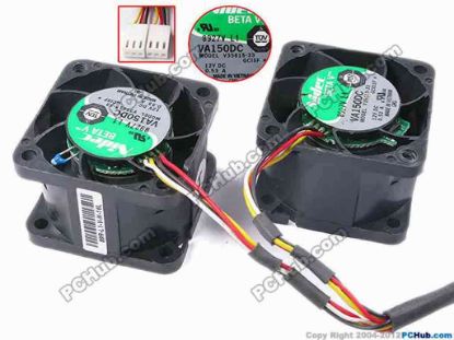 81649 Nidec V35615-33 Server - Square Fan GCISF, sq40x40x28, w210x6x6, 12V 0.53A, Dual Fan Nidec V35615-33 Server - Square Fan 