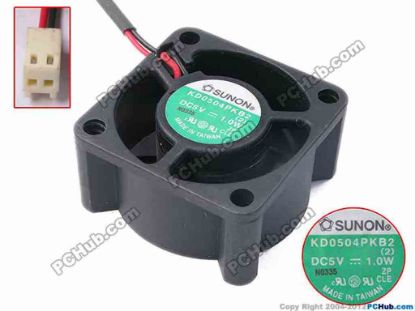 81685 SUNON KD0504PKB2 Server - Square Fan (2), sq40x40x20, w175x2x2, 5V 1W SUNON KD0504PKB2 Server - Square Fan 