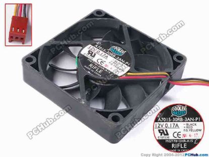 81719 Cooler Master MGT7012HR-A15 Server - Square Fan sq70x70x15, w205x3x3, 12V 0.17A Cooler Master MGT7012HR-A15 Server - Square Fan 
