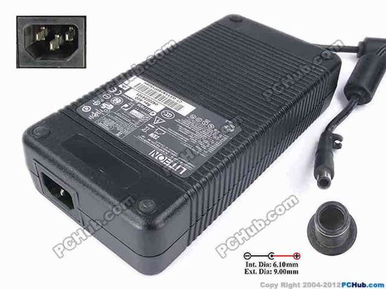 81892 LITE-ON PA-1231-66HP AC Adapter- Laptop 19.5V, 11.8A, Pin, IEC C14 LITE-ON PA-1231-66HP AC Adapter- Laptop <span class="span11" id="ctl00_ContentPlaceHolder1_ItemDesc1_lblItemDescription">Model:&nbsp;PA-1231-66HP <br />
<div><br />
INPUT: AC 100-240V~ 3.5A, 50-60Hz<br />
OUTPUT: DC 19.5V 11.8A 230W</div>
<div>Connector size: Int. Diameter: 6.10mm 
<div>Ext. Diameter: 9.00mm<br />
(Pin in the middle) <br />
<br />
Dimensions: 200 x 100  x 43 mm<br />
<br />
*Please take note, 3 wire IEC C13 AC <a shape="rect" href="http://www.pchub.com/uph/category/356/Power-Core.html"><font color="#800080">power cord</font></a> not included.</div></div></span>