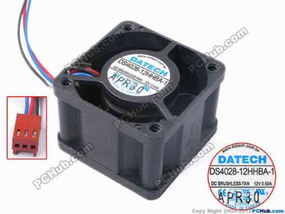 81897 JMC / DaTech DS4028-12HHBA-1 Server - Square Fan sq40x40x28, w160x3x3, 12V 0.5A JMC / DaTech DS4028-12HHBA-1 Server - Square Fan 