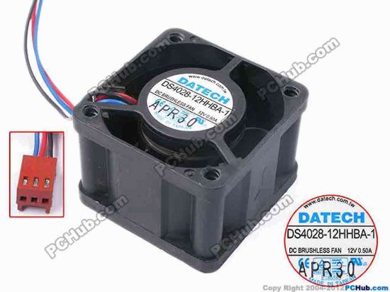 81897 JMC / DaTech DS4028-12HHBA-1 Server - Square Fan sq40x40x28, w160x3x3, 12V 0.5A JMC / DaTech DS4028-12HHBA-1 Server - Square Fan 