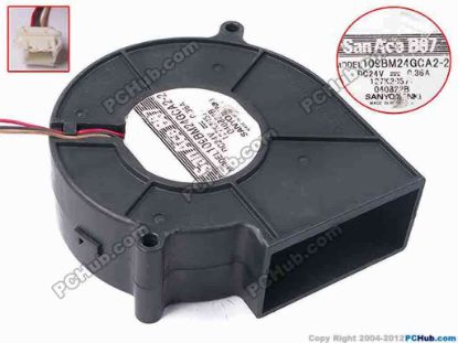 81924 Sanyo Denki 109BM24GCA2-2 Server - Blower Fan bw97x94x32, w60x3x3, 24V 0.36A Sanyo Denki 109BM24GCA2-2 Server - Blower Fan 