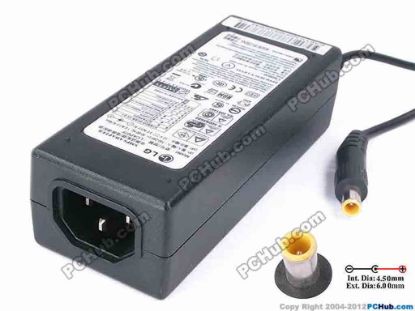 81969 LG Common Item (LG) AC Adapter 5V-12V 12V 3A 36W, Barrel 6.0/4.5mm LG Common Item (LG) AC Adapter 5V-12V <span class="span11" id="ctl00_ContentPlaceHolder1_ItemDesc1_lblItemDescription">
<p><span id="ctl00_ContentPlaceHolder1_ItemDesc1_lblItemDescription">Model: LCAP07F</span></p>
<p><br />
INPUT: 100-240V~ 1.0 A(1.0A), 50-60Hz <br />
OUTPUT: 12V 3.0A 36W<br />
Connecter size: Int. Diameter: 4.50mm <br />
Ext. Diameter:&nbsp; 6.00mm<br />
Pin Thickness : 1.00mm </p>
<p>Dimension:&nbsp;116 x 48 x&nbsp;34 mm</p>
<div>
<p>*Please take note,&nbsp;3-wire <font color="#444444">(IEC C13)</font>&nbsp;AC <a shape="rect" href="http://www.pchub.com/uph/category/356-0-0-1-2/Laptop-Spare-Part.html"><font color="#810081">power cord</font></a> not included.</p></div></span>