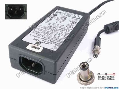 81997 Other Brands OPERATING TECH AC Adapter 5V-12V 12V 5A, 5.5/2.5mm, C14 Other Brands OPERATING TECH AC Adapter 5V-12V Model: OTE-60W-12 1 12060<br />
A/S TEL: 82-2-60013760<br />
<br />
INPUT: 100-240V~ 1.5A 200VA, 50-60Hz<br />
OUTPUT: 12V 5A 60W<br />
Connecter size: Int. Diameter: 2.50mm <br />
Ext. Diameter: 5.00mm<br />
<br />
Dimensions: 120 x 55 x&nbsp;32 mm<br />
<br />
<font color="#444444" face="Verdana">*Please take note, IEC wire AC <a shape="rect" href="http://www.pchub.com/uph/category/356/Power-Core.html">power cord</a> not included.</font>