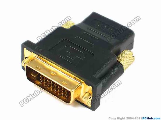 82133 Gift Home Adapter- HDMI HDMI / DVI 24+1, Male to Male. Black Gift Home Adapter- HDMI 
