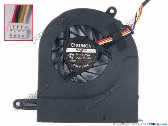 82339 SUNON TM206-09003 Cooling Fan  w50x4x4, 5V 1.0W, Bare fan SUNON TM206-09003 Cooling Fan  