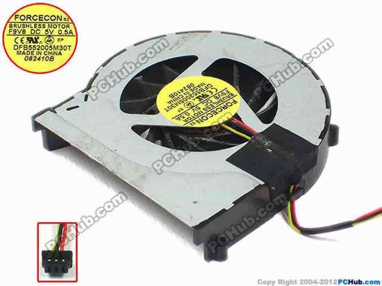 82353 Forcecon Common Item (Forcecon) Cooling Fan  F9V8, w35x3x3, 5V, Bare fan Forcecon Common Item (Forcecon) Cooling Fan  