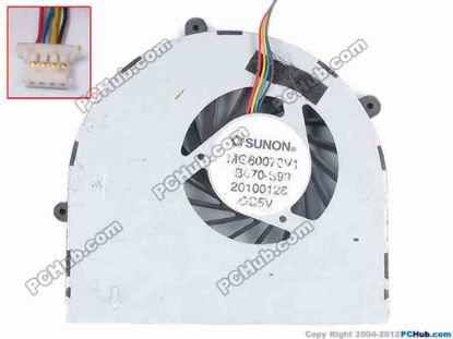 82386 SUNON MG60070V1-B070-S99 Cooling Fan  w30x4x4, 5V,Bare fan SUNON MG60070V1-B070-S99 Cooling Fan