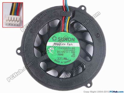 82493 SUNON 124509VH-8A Server - Round Fan 11.MS.B655.F, dia52x52x12, w110x4x5, 12V 1.5W SUNON 124509VH-8A Server - Round Fan