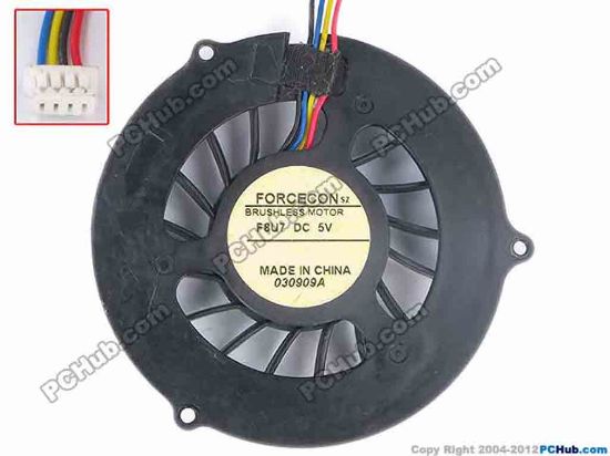 82547 Forcecon Common Item (Forcecon) Cooling Fan  F8U7, w45x4x4, 5V, Bare Fan Forcecon Common Item (Forcecon) Cooling Fan  