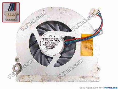82555 SEI T5709F05HP-0-C01 Cooling Fan  w20x4x4, 5V 0.33A, Bare Fan SEI T5709F05HP-0-C01 Cooling Fan  