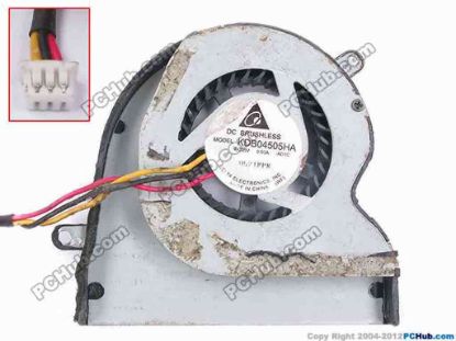 82601 Delta Electronics KDB04505HA Cooling Fan  -AD1C, w40x3x3, 5V 0.5A, Bare Fan Delta Electronics KDB04505HA Cooling Fan  